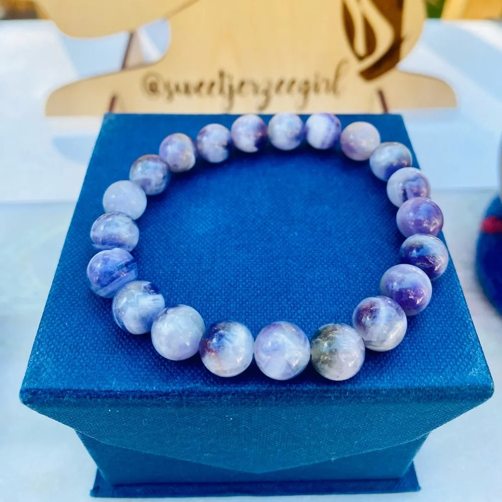 Purple Chevron Dream Amethyst Bracelet Stack 3pcs